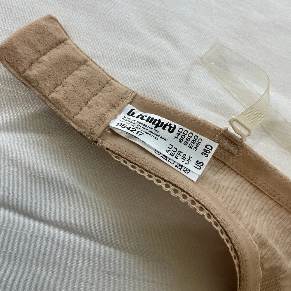 Wacoal Nude Strapless Bra Underwire Lace 36D